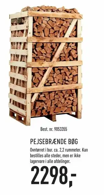 Johannes Fog Pejsebrænde bøg tilbud