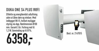 Johannes Fog Duka one s4 plus wifi tilbud