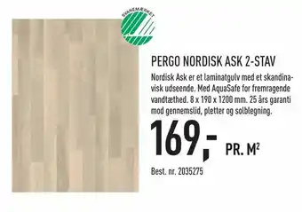 Johannes Fog PERGO NORDISK ASK 2-STAV tilbud