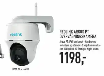 Reolink argus pt overvågningskamera
