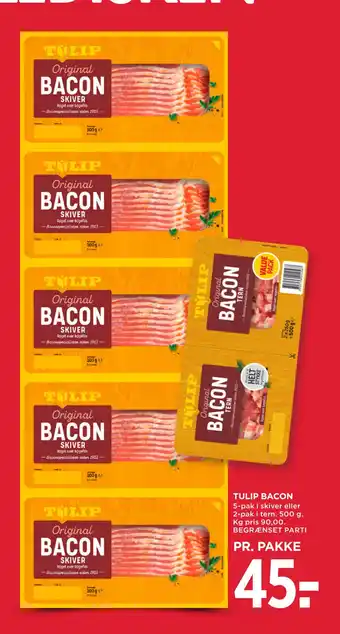 MENY TULIP BACON tilbud