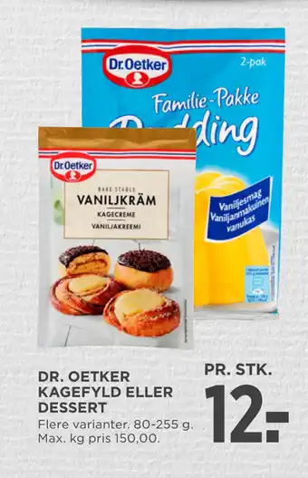 MENY DR. OETKER KAGEFYLD ELLER DESSERT tilbud