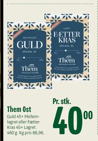Min Købmand Them Ost tilbud