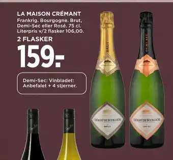 MENY LA MAISON CRÉMANT tilbud