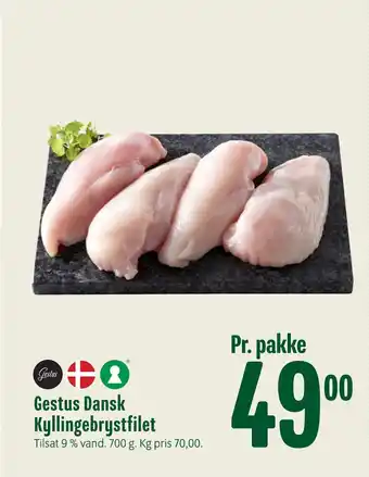 Min Købmand Gestus Dansk Kyllingebrystfilet tilbud