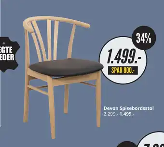 My Home Devon Spisebordsstol tilbud