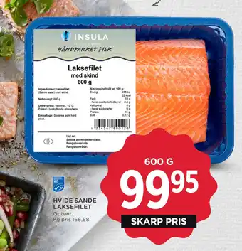 MENY HVIDE SANDE LAKSEFILET tilbud
