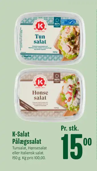Min Købmand K-Salat Pålægssalat tilbud