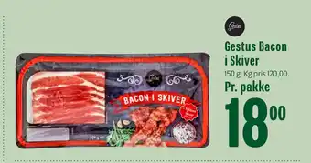 Min Købmand Gestus Bacon i Skiver tilbud
