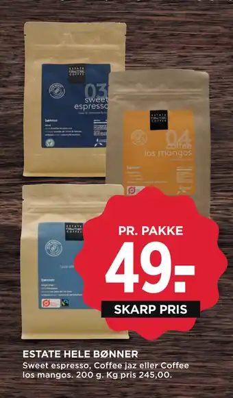 MENY ESTATE HELE BØNNER tilbud
