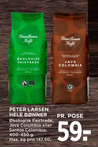 MENY PETER LARSEN HELE BØNNER tilbud