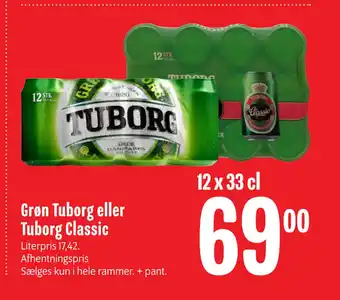 Min Købmand Grøn Tuborg eller Tuborg Classic tilbud