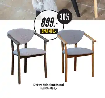My Home Derby Spisebordsstol tilbud