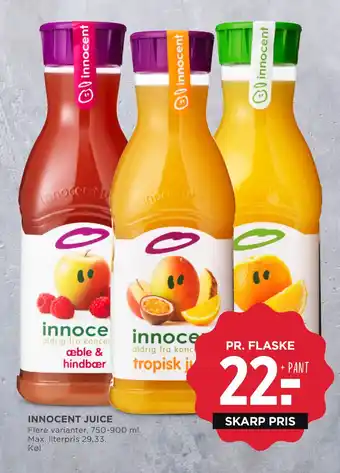 MENY INNOCENT JUICE tilbud