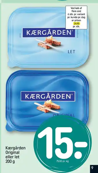 REMA 1000 Kærgården Original eller let 200 g tilbud