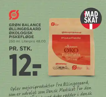 MENY GRØN BALANCE ØLLINGEGAARD ØKOLOGISK PISKEFLØDE tilbud