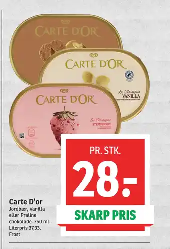 SPAR Carte D’or tilbud