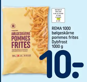 REMA 1000 REMA 1000 bølgeskårne pommes frites Dybfrost tilbud