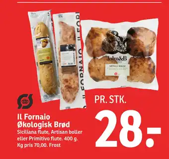 SPAR Il Fornaio Økologisk Brød tilbud