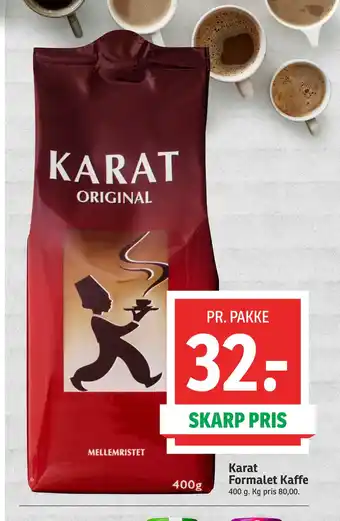 SPAR Karat Formalet Kaffe tilbud