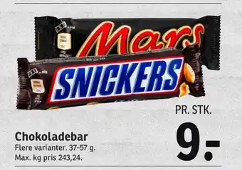 SPAR Chokoladebar tilbud