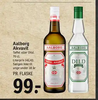 SPAR Aalborg Akvavit tilbud
