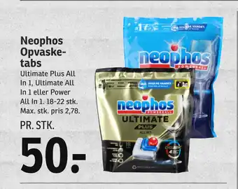 SPAR Neophos Opvasketabs tilbud