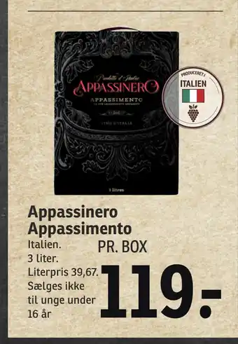SPAR Appassinero Appassimento tilbud