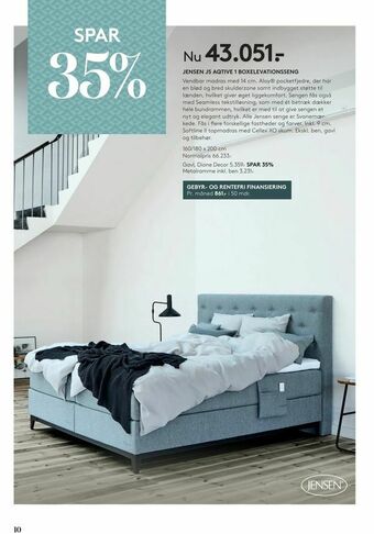 SengeSpecialisten Jensen j5 aqtive 1 boxelevationsseng tilbud
