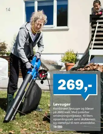 Biltema Løvsuger tilbud