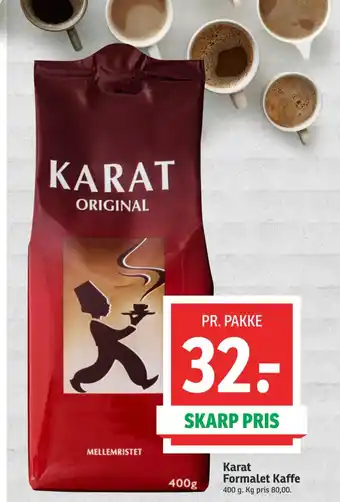 SPAR Karat Formalet Kaffe tilbud