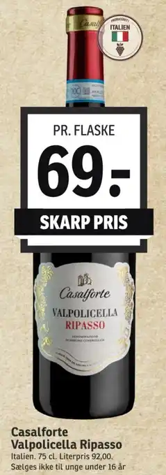 SPAR Casalforte Valpolicella Ripasso tilbud