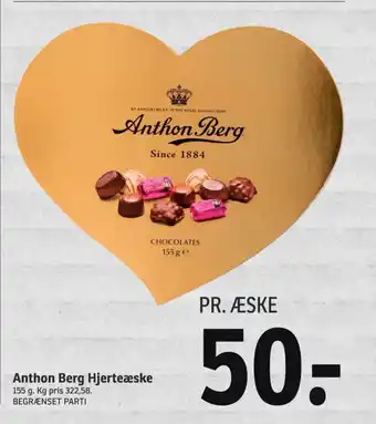 SPAR Anthon Berg Hjerteæske tilbud