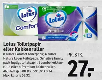 Lotus Toiletpapir eller Køkkenruller