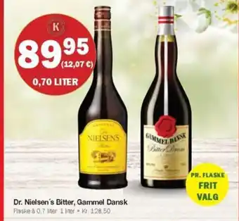 Købmandsgården Dr. Nielsen's Bitter, Gammel Dansk tilbud