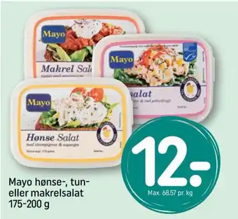 Mayo hønse-, tun-eller makrelsalat