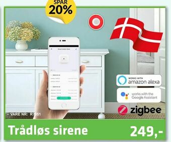 Trådløs sirene