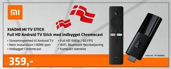 LabTech Data XIAOMI MI TV STICK Full HD Android TV Stick med indbygget Chromecast tilbud