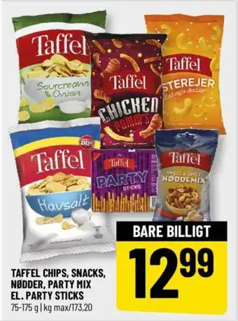 Løvbjerg TAFFEL CHIPS, SNACKS, NØDDER, PARTY MIX EL. PARTY STICKS tilbud