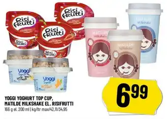 Løvbjerg YOGGI YOGHURT TOP CUP, MATILDE MILKSHAKE EL. RISIFRUTTI tilbud