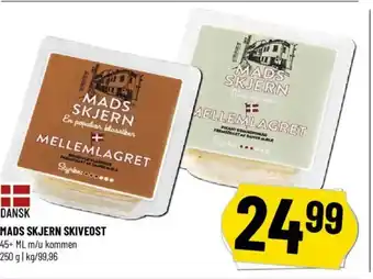Løvbjerg DANSK MADS SKJERN SKIVEOST tilbud