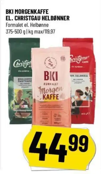 Løvbjerg BKI MORGENKAFFE EL. CHRISTGAU HELBØNNER tilbud
