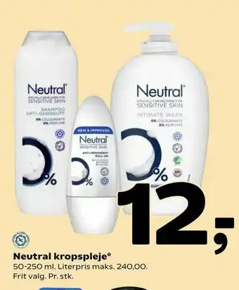 Coop 365 Neutral kropspleje tilbud