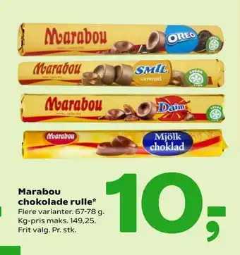 Coop 365 Marabou chokolade rulle tilbud