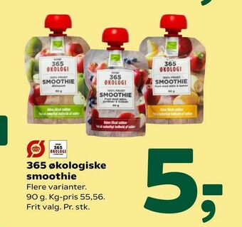 Coop 365 365 økologiske smoothie tilbud