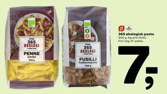 Coop 365 365 økologisk pasta tilbud