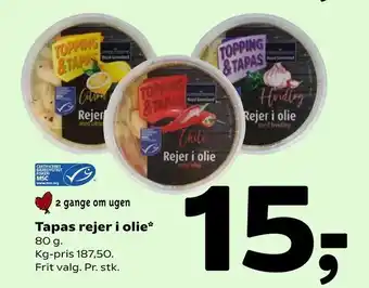 Coop 365 Tapas rejer i olie tilbud