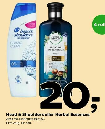 Coop 365 Head & Shoulders eller Herbal Essences tilbud