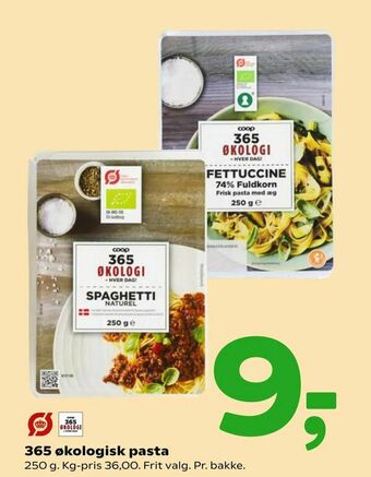 Coop 365 365 økologisk pasta tilbud