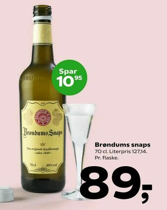 Coop 365 Brøndums snaps tilbud